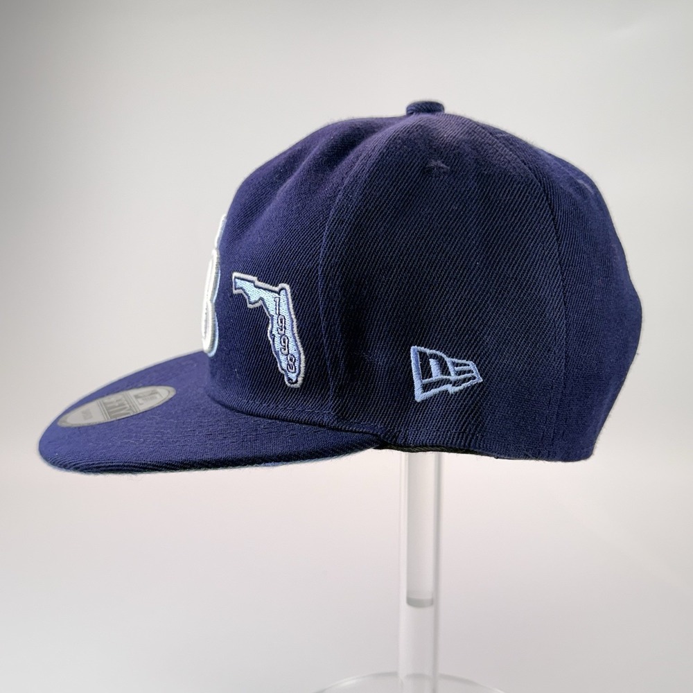 Rare Tampa Bay Rays New‎ Era Navy Identity 9Fifty SnapBack Hat - Picture 3 of 16
